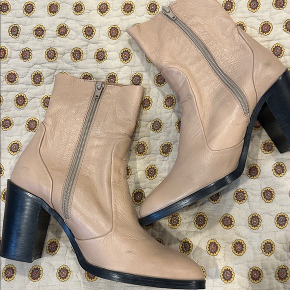 Topshop Tan Leather Ankle Boots Size 39 Made in Spain - Picture 7 of 7